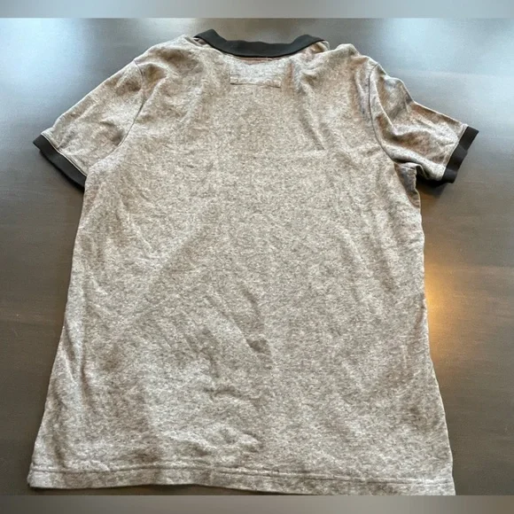 ✅Very nice Banana Republic dress polo shirt classic black/gray Men’s XL. SOFT! - Picture 4 of 5